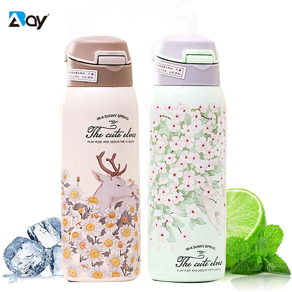 Thermal Mug Tea Thermo Bottle Beer with Straw Cooler Coffee Cups Stainless Steel Insulated Bottle Flask Vacuum Travel Tumblers