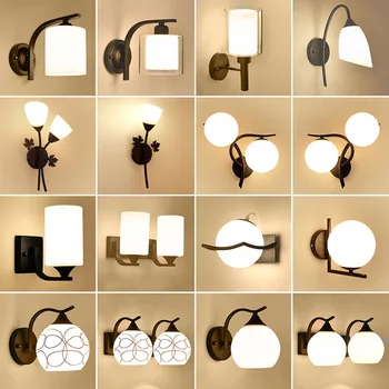 

Modern Indoor Bedside LED wall Light Bedroom Wall Lamp Crystal Applique Sconce Bulb Interior Headboard Home Hotel Wall Lights