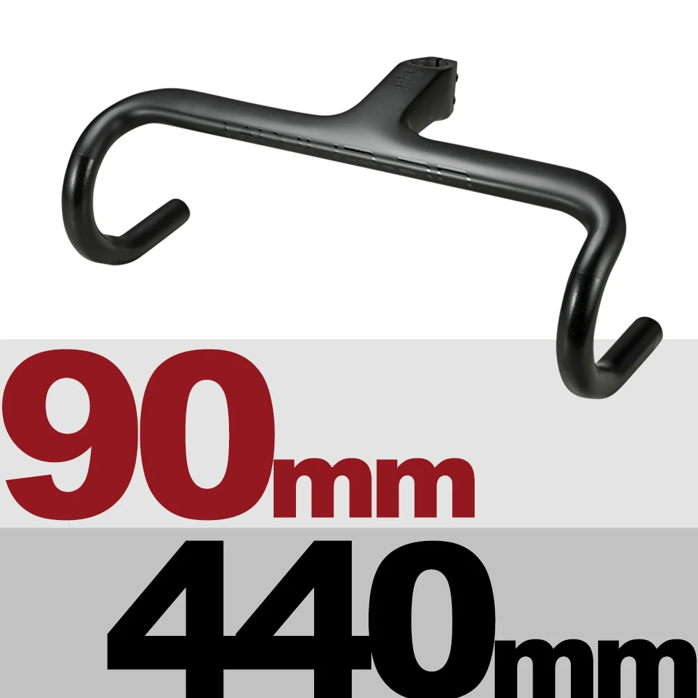 440x90-Matt OG-EVKIN HB-001 AERO Одна деталь Руль 28,6 мм Интегрированный руль матовый руль для шоссейного велосипеда 400/420/440 Титан руль велосипеда - Цвет: 440x90-Matt