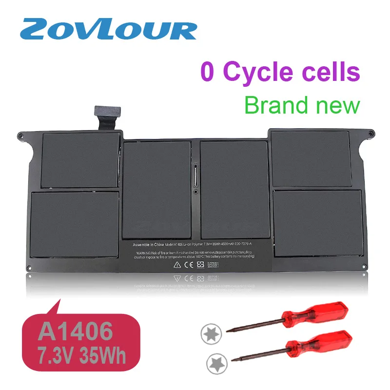 Аккумулятор для ноутбука Zovlour A1406 универсальная батарея Apple Macbook Air 11 дюймов A1370 Mid