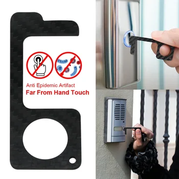 

1Pcs Portable Non-Contact Door Opening Tool Easy-To-Carry Elevator Non-Contact Button Tool-Zero-Touch Reusable Handle Tool