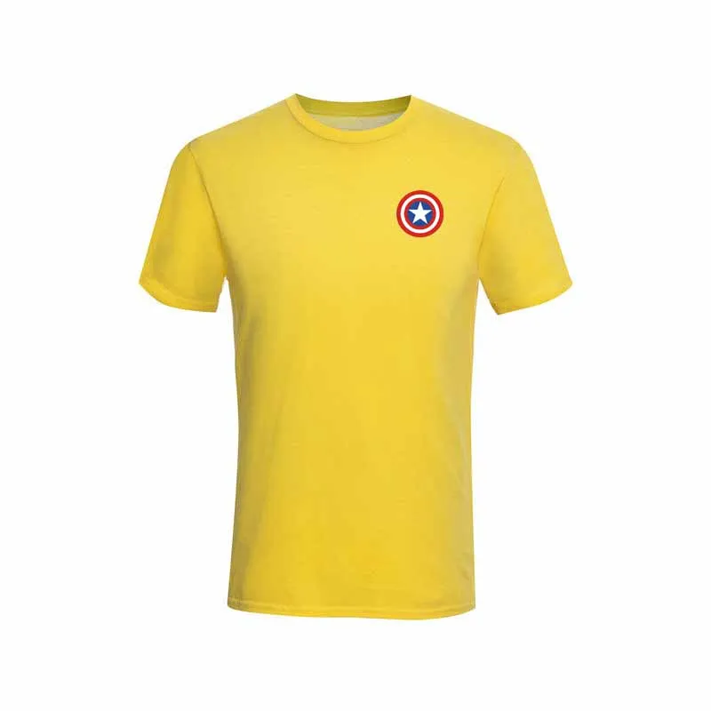 Summer U.S. Captain's Shield men's T-shirt new printed cotton T-shirt top casual brand pattern T-shirt hipster shirt Summer U.S. Captain's Shield men's T-shirt new printed cotton T-shirt top casual brand pattern T-shirt hipster shirt
