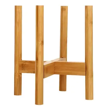 

1pc Wood Planter Pot Trays Flower Pot Rack Strong Bonsai Holder Shelf Delicate Holder Adornment Rack For Home Balcony House