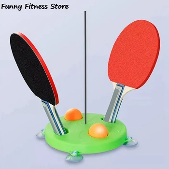 

Professional Table Tennis Trainer Children Adult Home Training Equipment Practice Ping Pong Machine Portable Soft Shaft PingPong