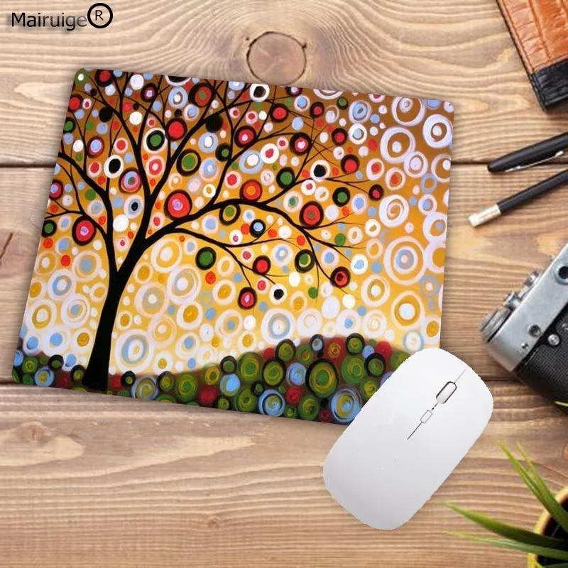 LaumansBeautiful Tree art коврик для мыши игровой коврик для мыши натуральный резиновый коврик для мыши игровой компьютерный Настольный коврик для мыши игровой коврик - Цвет: 25X29CM