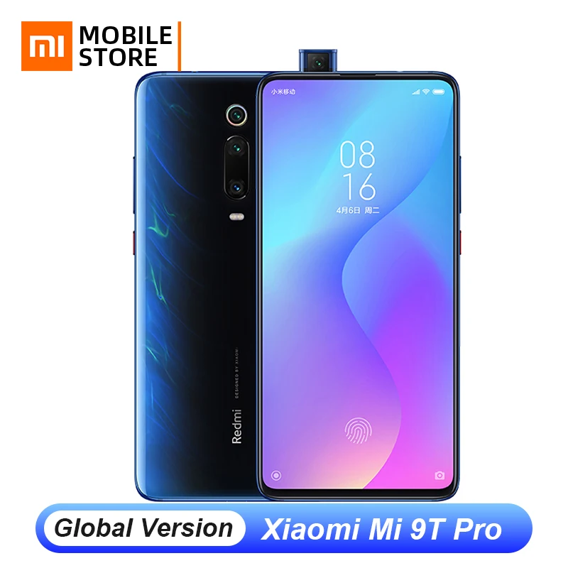 Глобальная версия Xiaomi Mi 9T Pro Snapdragon 855 6GB 128GB смартфон 48MP AI тройной Камера всплывающее окно Фронтальная камера 4000 мА/ч, QC4.0