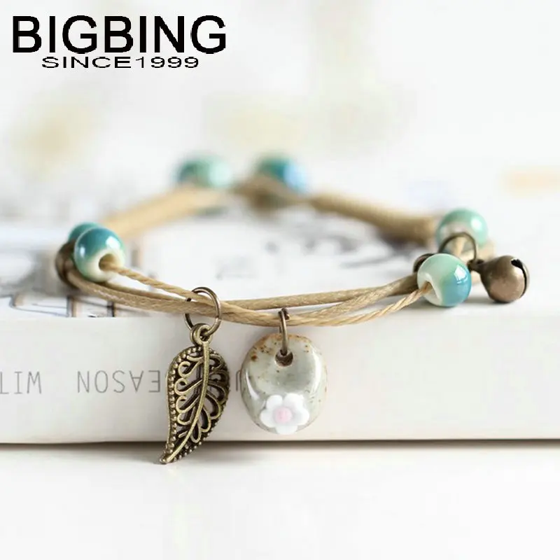 Ювелирные изделия C032 BIGBING модный керамический браслет с шармами в виде цветка