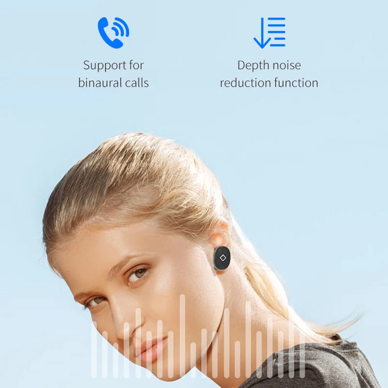 VAORLO TWS 5 0 Bluetooth Earphone Wireless Stereo Earbuds With Charge Box HIFI Top Sound Quality Sport Headset For iPhone Xiaomi