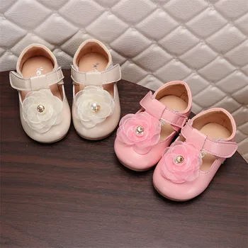 

Newborn Baby Girl Shoes Flower Princess Girls First Walkers Shoes Soft PU Leather Baby Shoes Infant Toddler Crib Shoes