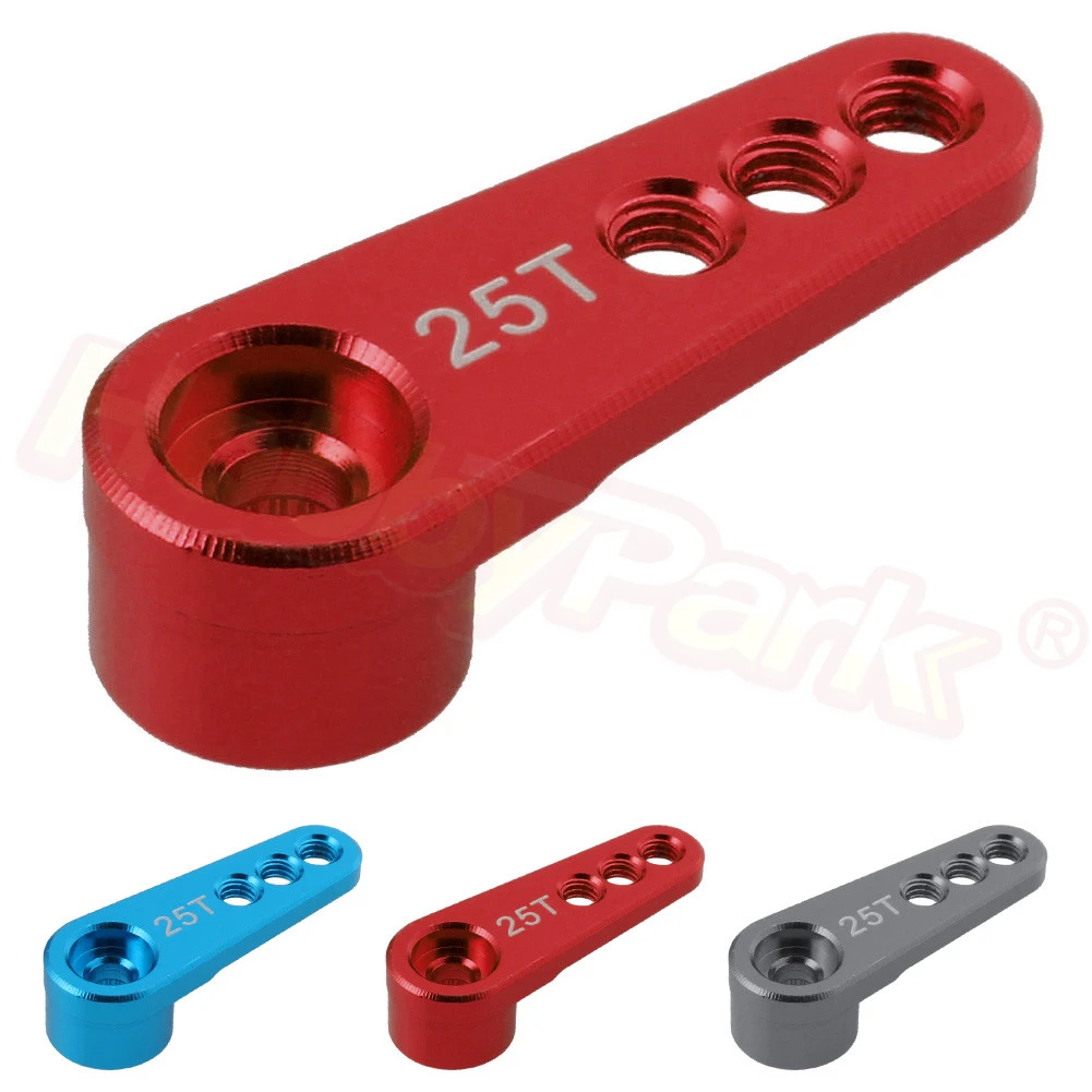 25T Steering Servo Horn Arm M3 Threads Kits for 1//10 1//8 Scale RC Model Cars Replacement Metal Upgrade Parts Set