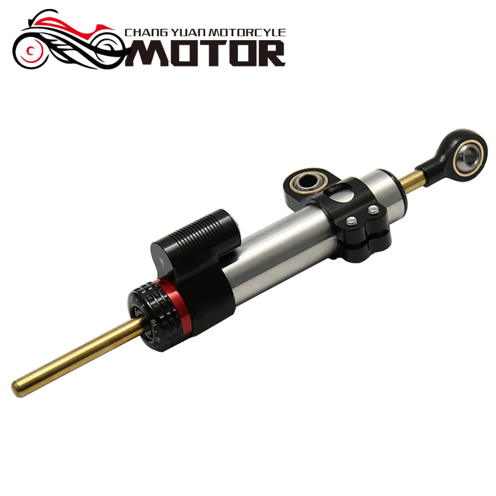 Estabilizador de amortiguador dirección Регулируемый универсальный для KTM Duke 200 Suzuki GSXR 600 Honda CBR F4i GSR