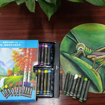 

Oil Pastels Children Environmentally Friendly Graffiti Wax 12/24 Colors Painting Color Crayon Creative Graffiti Kawaii Brush Pen