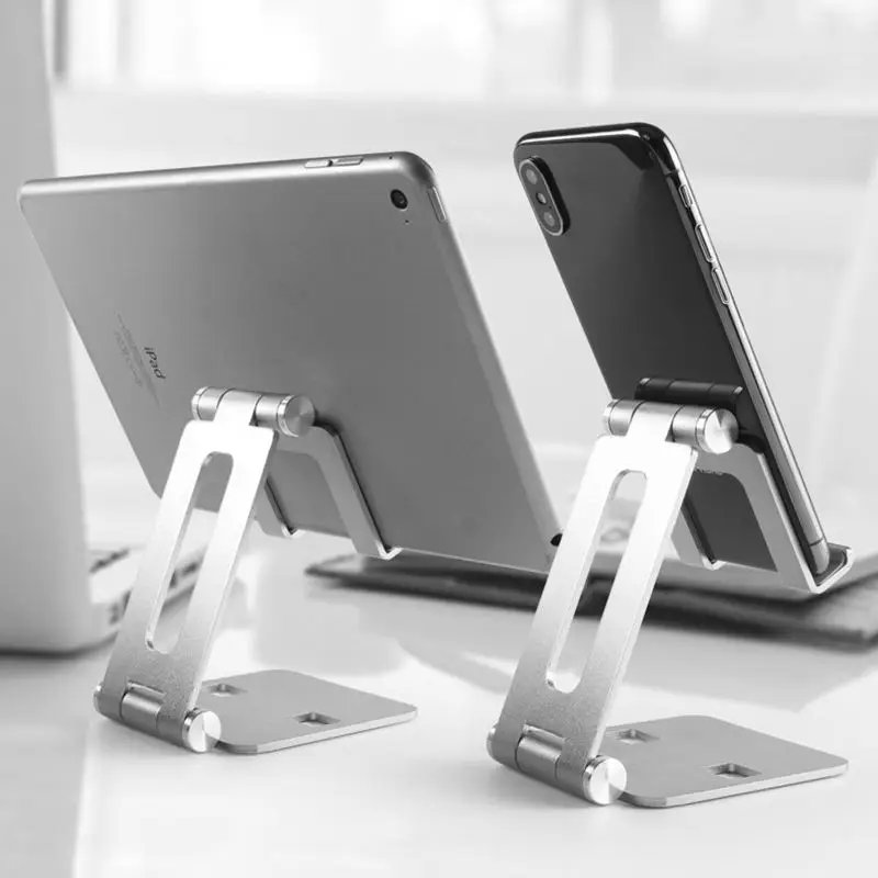 

Metal Adjustable Desktop Tablet Holder Stand for IPad Desk Mobile Phone Holder Desktop Stand for IPhone Universal