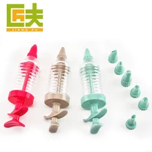 Напрямую от производителя продавая цветок-Делая пистолет доильное сопло печенье носик для украшения кухни выпечки DIY украшения приборов