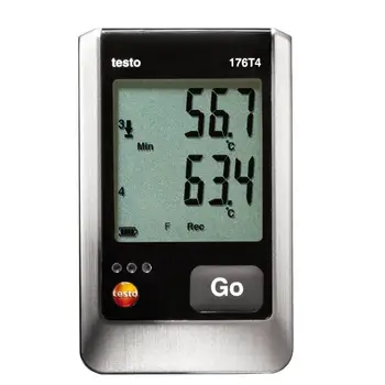 

Testo 176T4 - Four-Channel Temperature Data logger,Data Transfer Possible Using the USB Port, or SD Card,0572 1764.