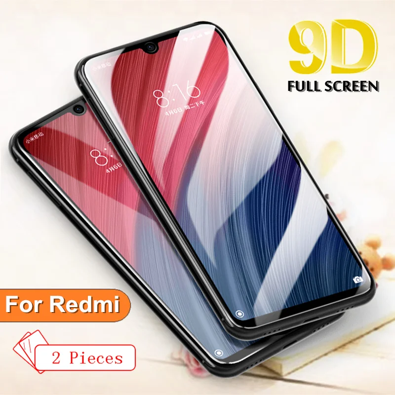2 шт. Стекло для Xiaomi Redmi K20 Pro 8 8A 6 6A 7 7A Стекло закаленное Экран протектор Xiomi Redmi Note 5, 6, 7, 8, профессиональная защитная пленка