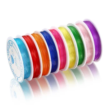 

Transparent Colorful Crystal Stretch Elastic Thread Beading String Line Cord Wire For DIY Necklace Bracelets Jewelry Making