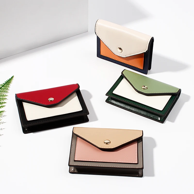 

New 2020 Women's Wallet Mini Card Bag Creative Multi-function Zero Wallet Key Chain PU Leather Bag