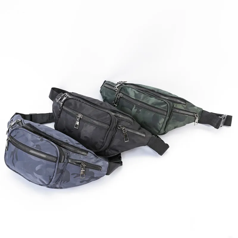 

19 Years New Style Sports Waist Pack Outdoor Sport Waist Bag Fashion Multi-functional Large-Volume Wearable Oxford Cloth Waist B
