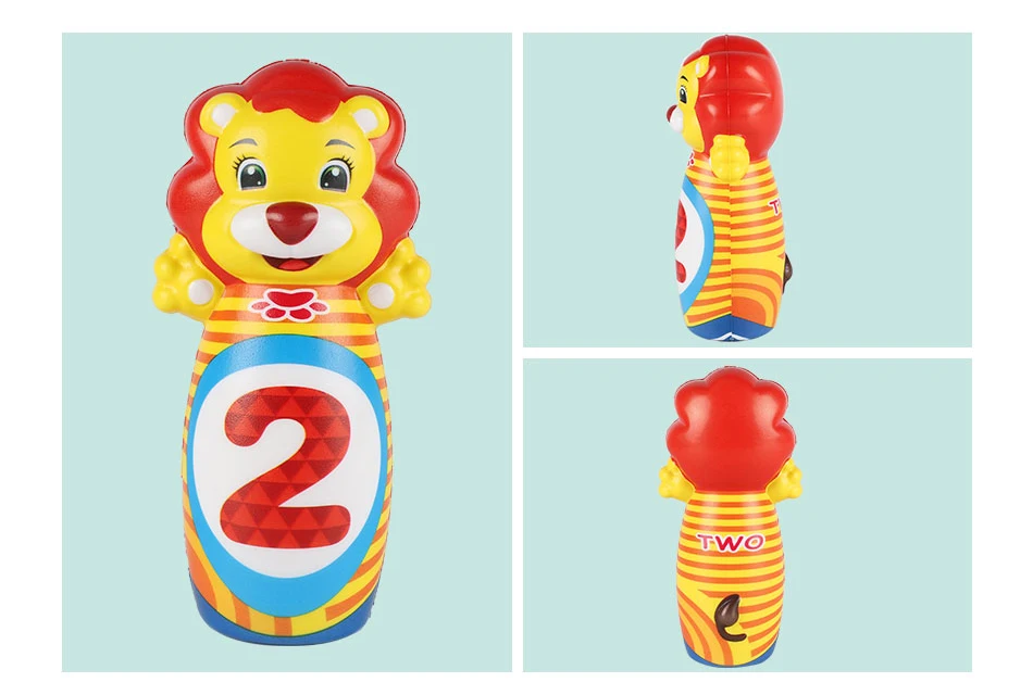 Детский Открытый Мультфильм Ringtoss& Боулинг мяч 2 в 1 PU игрушки набор