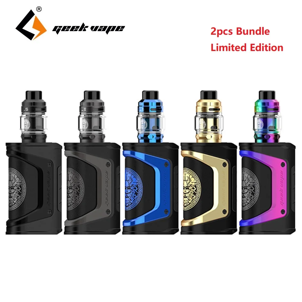 

NEW Limited Edition 2pcs Geekvape Aegis Legend 200W TC Kit with 5ml Zeus Subohm Tank & Upgraded AS Chipset Vs Drag 2/ Aegis Solo