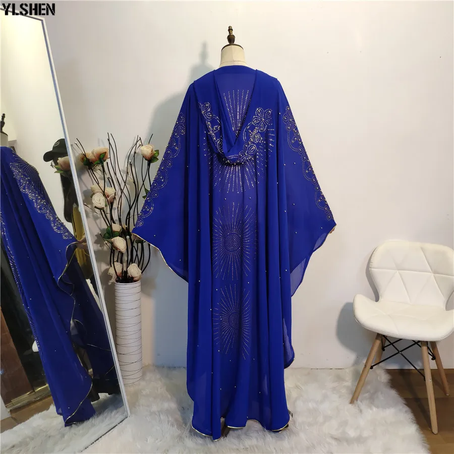 African Dresses for Women Clothes Muslim Dress Plus Size Dashiki Diamond African Dress Hijab Abayas Dubai Robe Africa Clothing 16