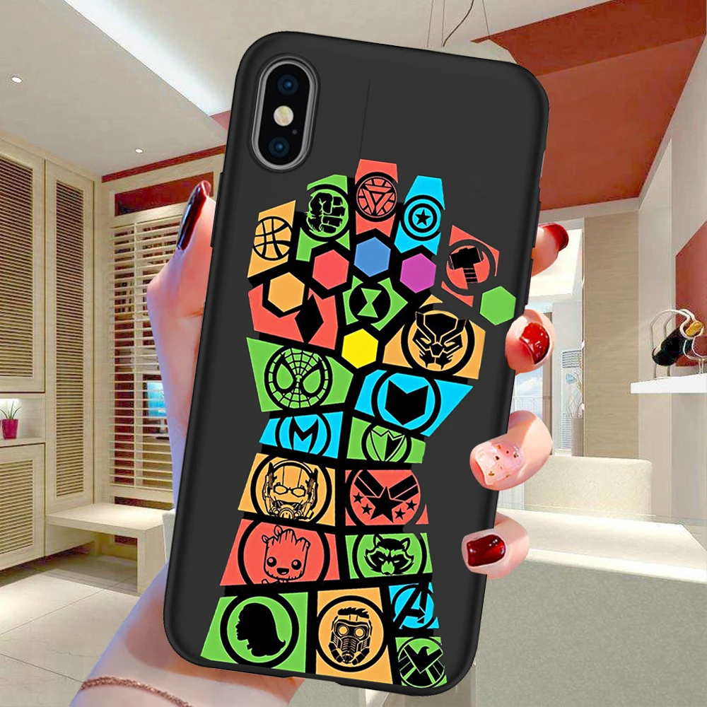 H0426 Marvel Мстители для iPhone X XR XS 11 Pro Max 5 5S SE 6 6S 7 8 Plus Oneplus 5T Pro 6T чехол для телефона чехол Etui funda аниме - Цвет: H0426