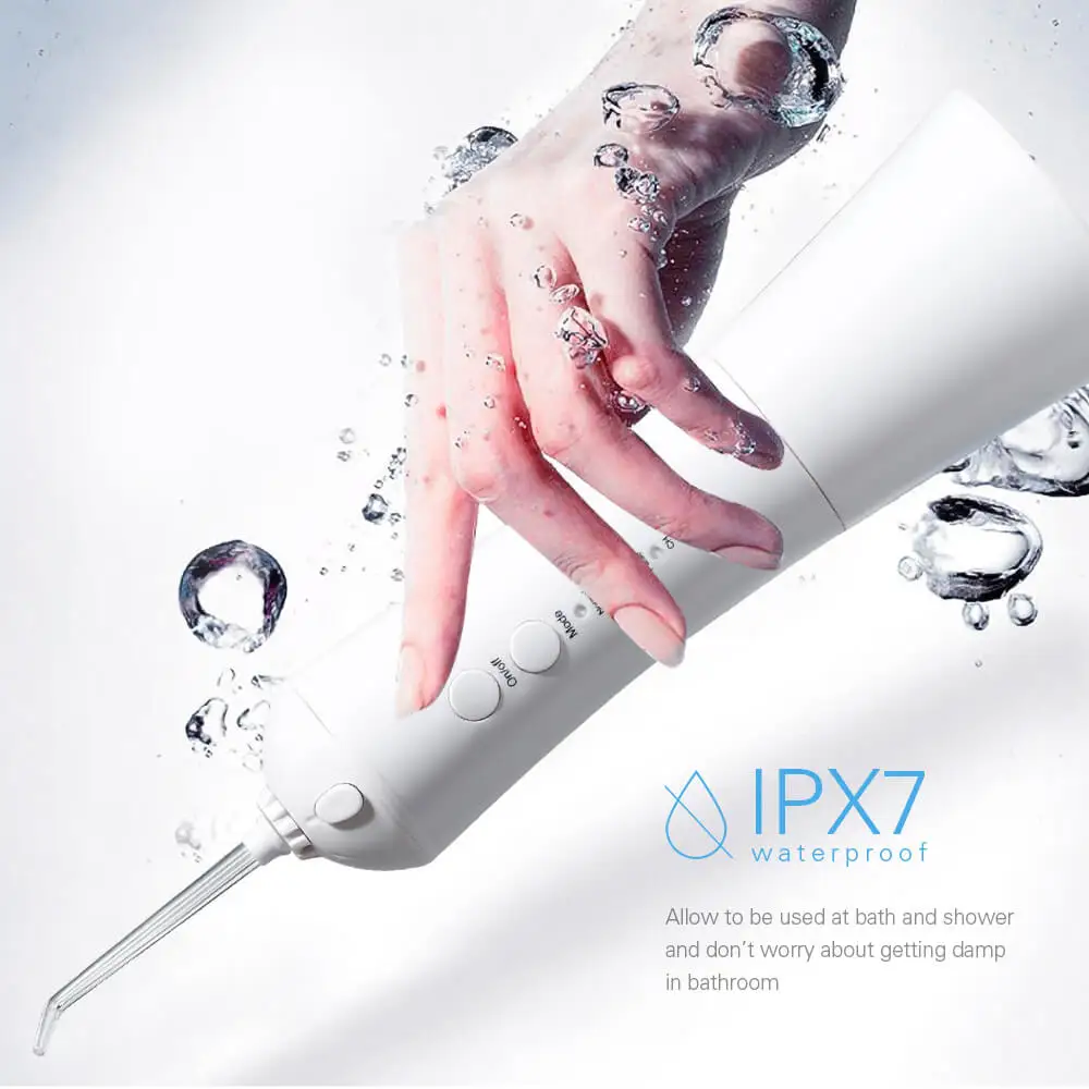 Ceny AZDENT 3 Mode bezprzewodowy irygator doustny przenośny wodny nić dentystyczna USB strumień wody pod ciśnieniem Flosser nawadnianie do czyszczenia języka 230ml 3 dysza