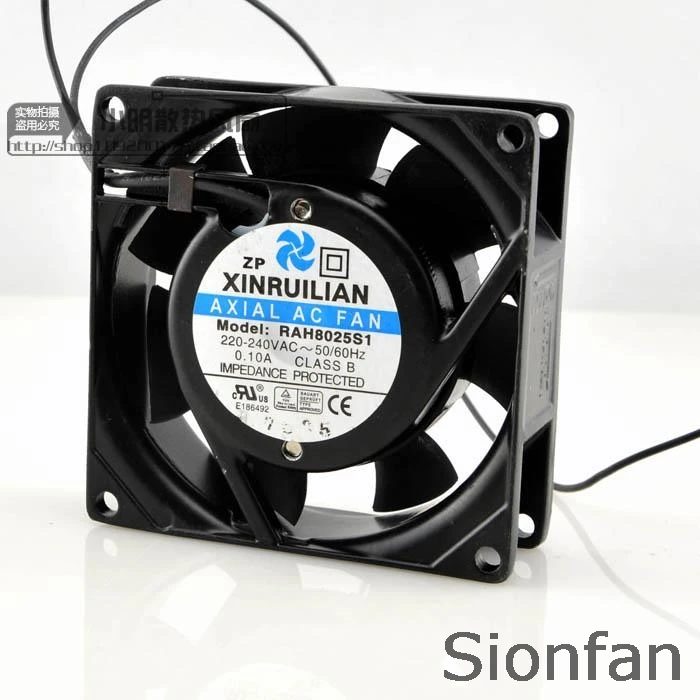 Оригинальный Xinruilian XINRUILIAN RAH8025S1 220/240V 0.10A 8025 рабочий алюминиевый охлаждающий