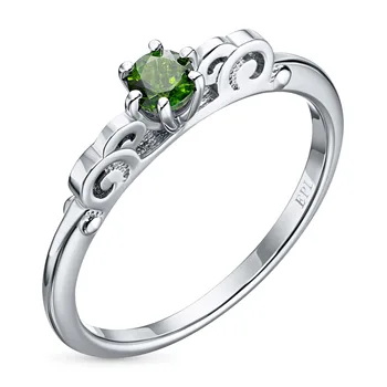 

A ring of silver with chrome diopside e0605kts04200812