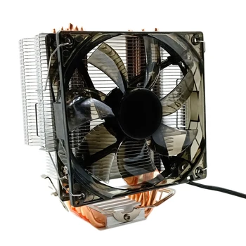 

CPU Cooler 12Cm Fan 6 Copper Heatpipes 3Pin Radiator Single Fan Cooling Cooler with LED for LGA 1150/1151/1155/1156/1366/775/201