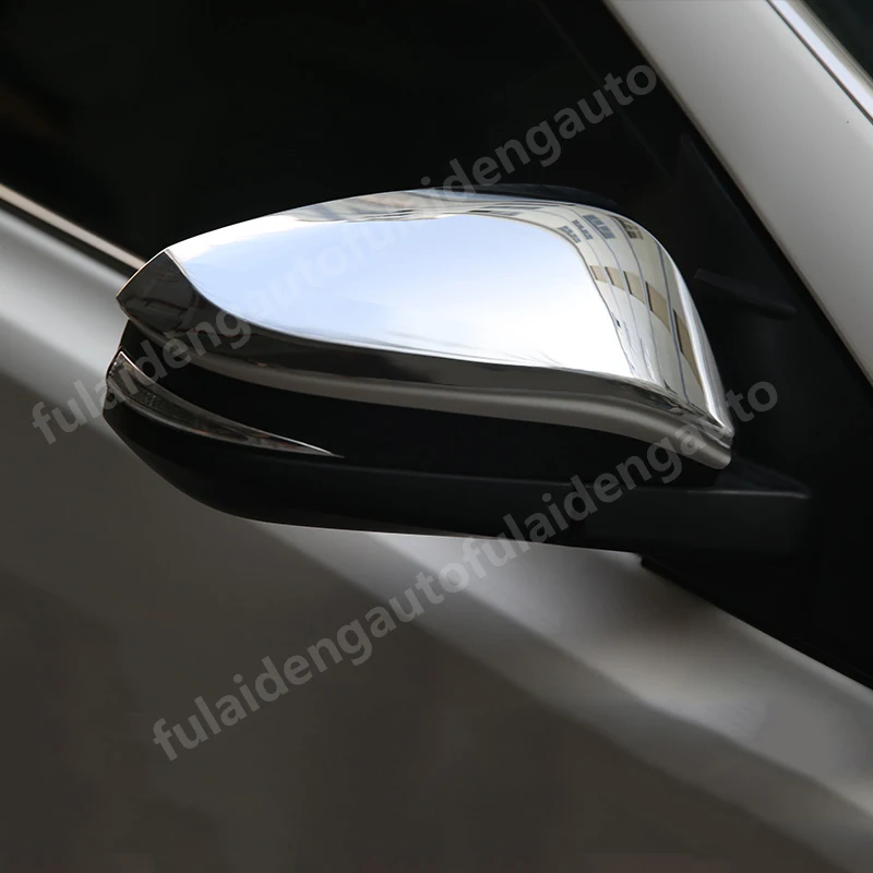 2 шт. для Toyota Rav4- углеродное волокно ABS хром заднего вида боковое крыло двери зеркало крышка отделка автомобиля Стайлинг Аксессуары