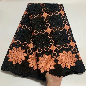 

French Cord Lace Fabric 2020 Latest African Lace Fabric With Stones Embroidery lace Mesh Lace Fabric High quality lace d18-37