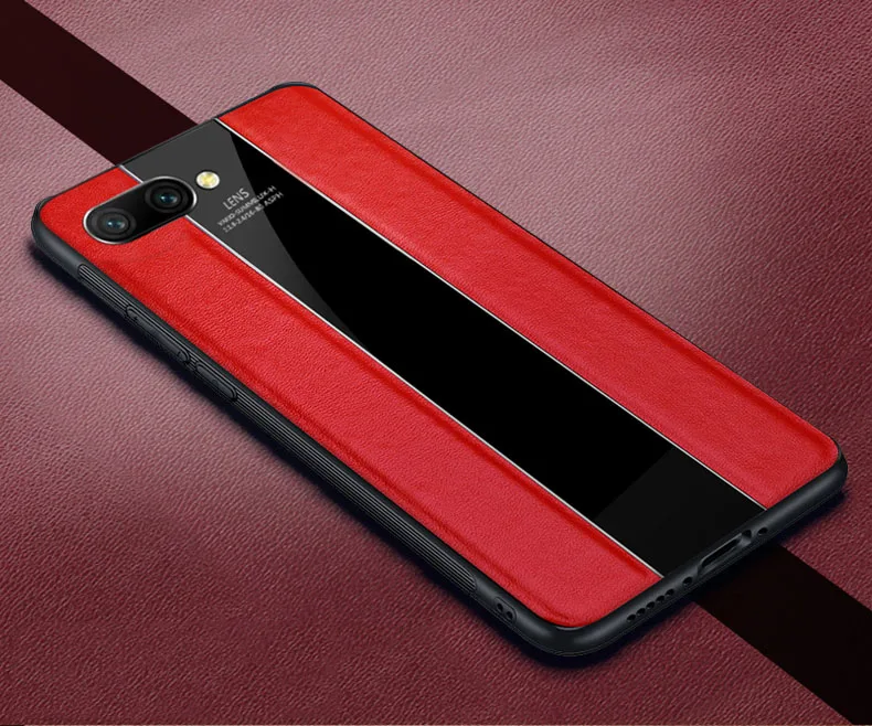 Huawei Honor 10 V20 чехол из натуральной кожи чехол для huawei Honor View 20 Coque Чехлы SophiaLong настоящая корова Hide Corium Capa Fundas - Цвет: Красный