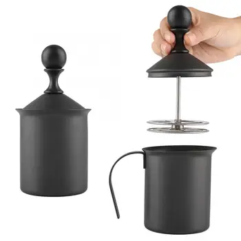 

Milk Frother Stainless Steel Manual Double Mesh Milk Frother Foam Maker Coffee Cappuccino Decoration Tool