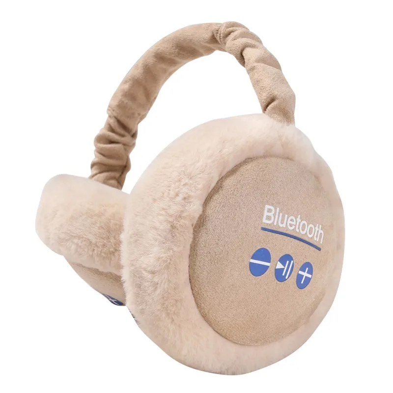 E Многофункциональный плюшевые Материал Складной Теплый Bluetooth гарнитура наушники теплые Беспроводной наушники пушистые гарнитура уха зима теплее - Цвет: E