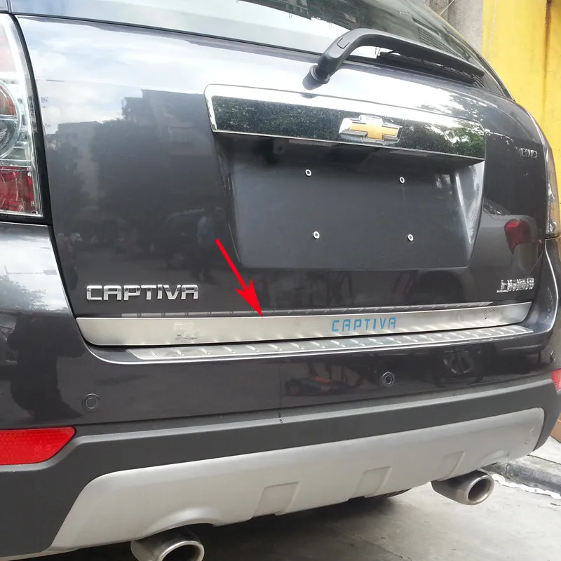 Хромированная Задняя Крышка багажника из нержавеющей стали для Chevrolet CAPTIVA 2007 2018