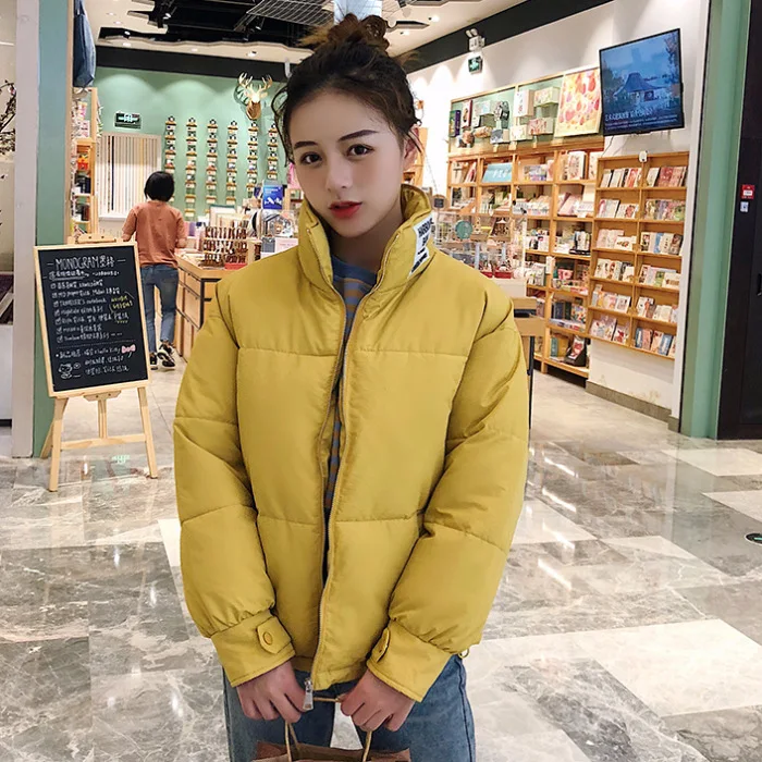 

According to Nalini 2019 Autumn And Winter Korean-style Stand Collar down Cotton down Coat Women's Short-Style Short-height Stud
