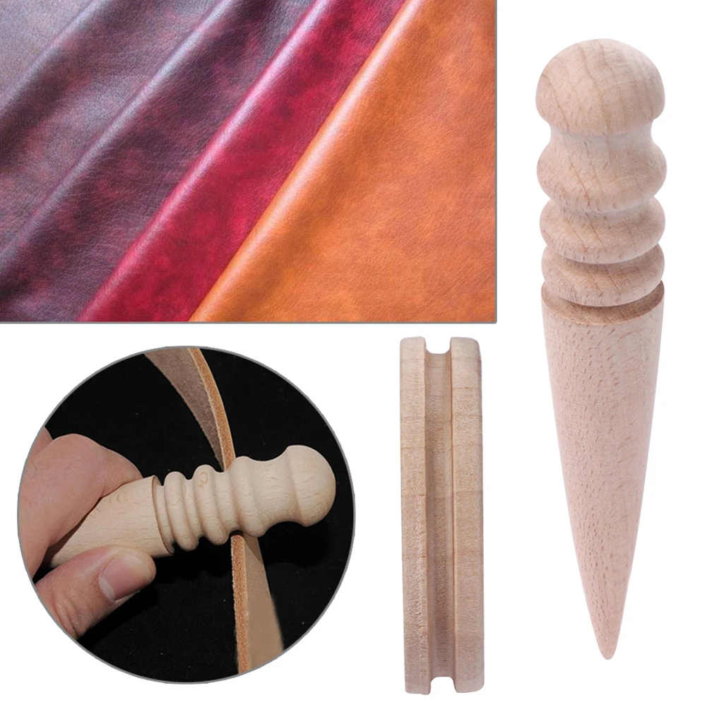 

3 Pcs Handmade Multi-Size Burnishing Rod Leather Craft Edges Slicker Round Wood DIY Leathercraft Tool 2019NEW