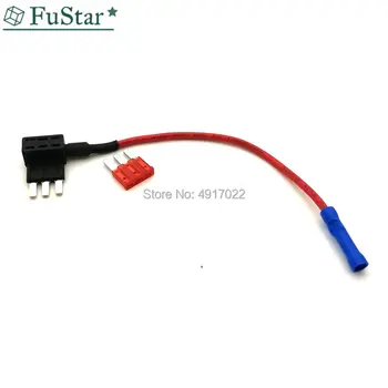 

1Pcs 32V Car Mini Long Foot Tripod Fuse Holder with 1PCS 5A 10A 15A 3pins Modified Fuse for New Mondeo Ford Hot New Auto fuse