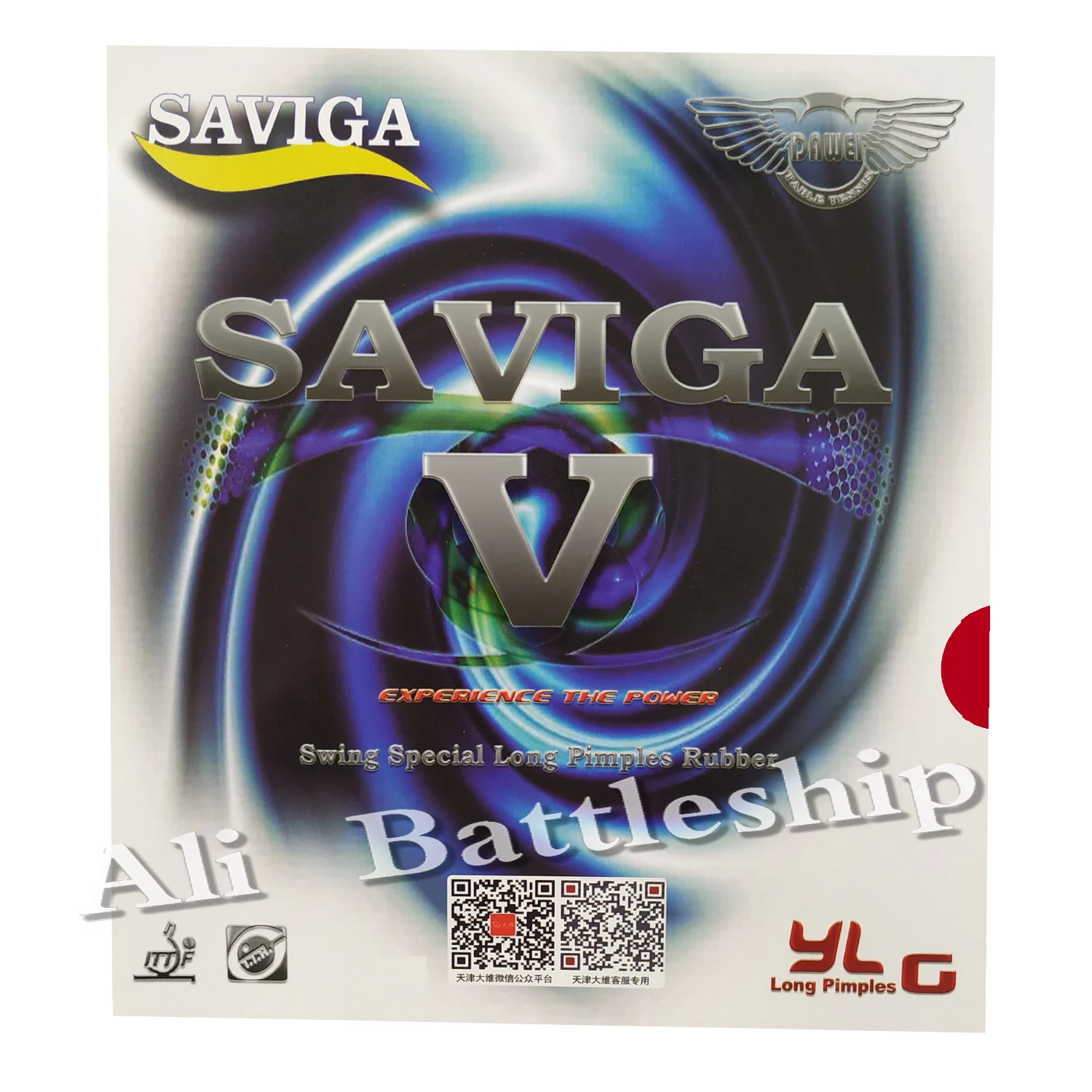 SAVIGA V Длинный pips-out Настольный теннис пинг понг Резина без губки