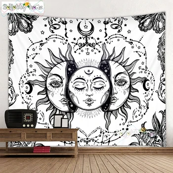 

Sun God Astrology Tapestry Wall Hanging Divination Bedspread Beach Matwitchcraft Mandalay hippie mandalas