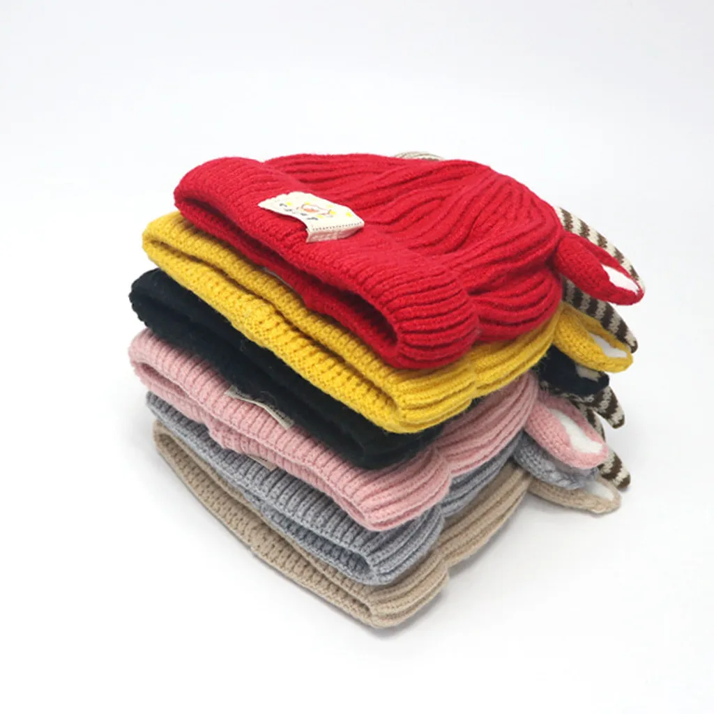  Fit 2-8Years Winter tKnitted Cute Cap kids
