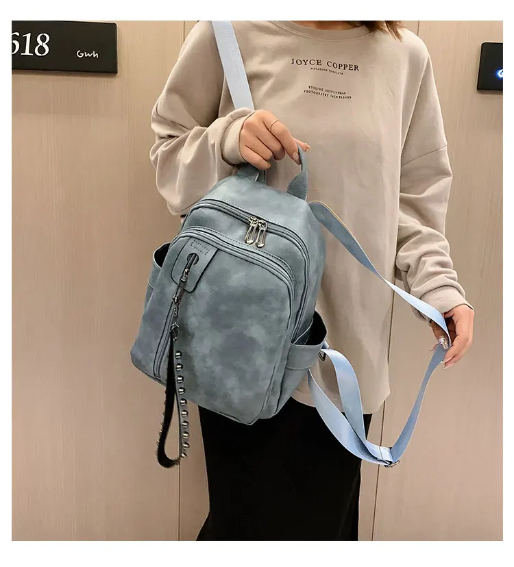 Женский рюкзак из искусственной кожи, Модный женский рюкзак, дизайн, винтажная сумка через плечо, Mochila Feminina Escola, школьная сумка, рюкзак