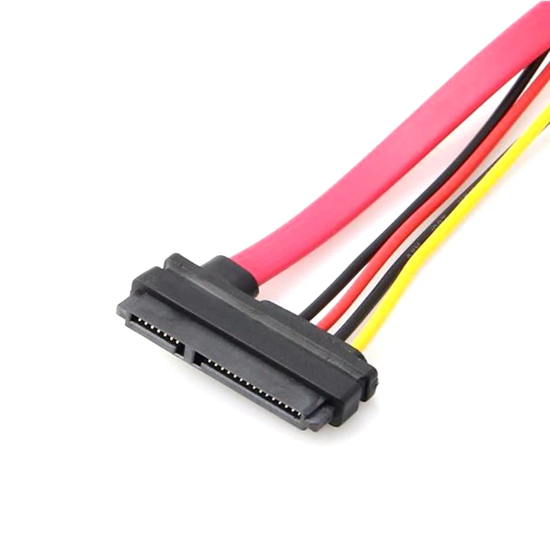 30CM Stecker auf Buchse 7+15 Pin SATA Daten HDD Power Combo Extend Extension Le