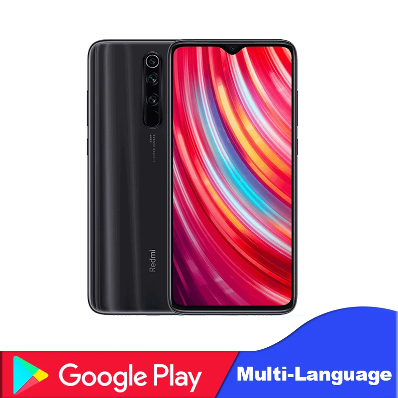 Grey Xiaomi Redmi Note 8 Pro с глобальной версией, 6 ГБ ОЗУ, 128 Гб ПЗУ, мобильный телефон MTK Helio G90T 6,53 дюйма, 64 мп, камера, мобильный телефон - Цвет: Grey