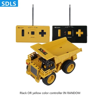 

3 Types RC Car Constructions Engineering Vehicle 1:64 Remote Control Dump Truck Electric Excavator Educational Toys Suprise Gift