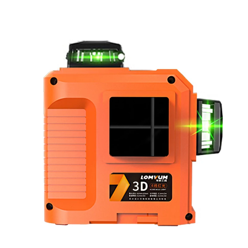 LOMVUM лазерный уровень 12 линий 3D 360 градусов роторная Лазерная линия выравнивания