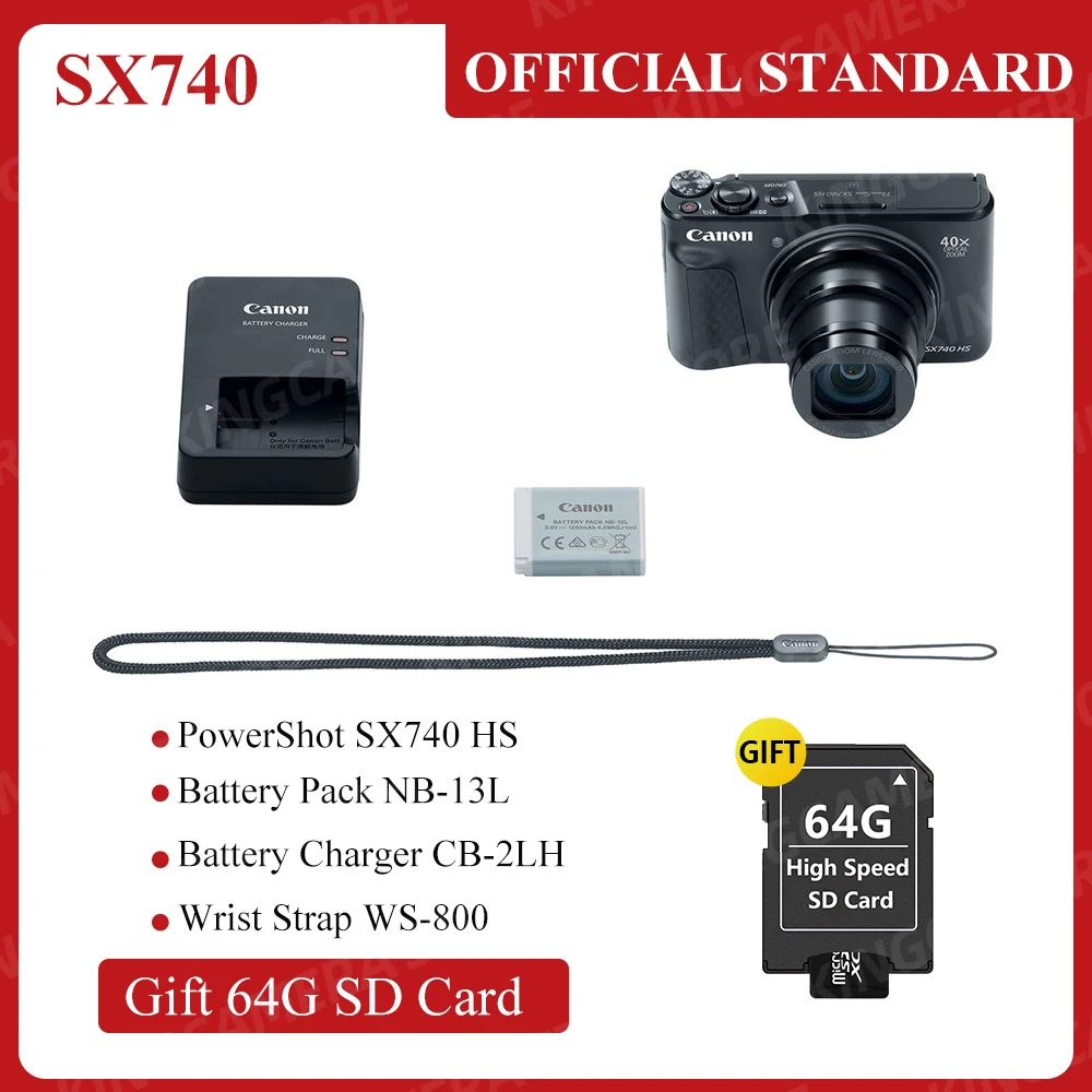 Canon PowerShot SX740 HS Digital Camera 40x zoom 4K VLOG camera canon sx740  sx740hs