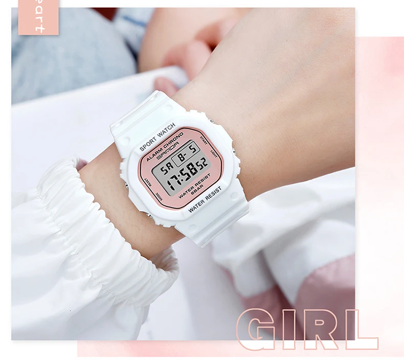 analog digital watches SANDA Brand Digital Watch Luxury G Style Electronic Watches Fashion Watch For Women Men Stopwatch Countdown Wristwatch  293 digital watch with pedometer